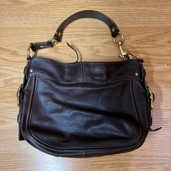 Vintage Coach Leather bag. - Picture 2 of 8